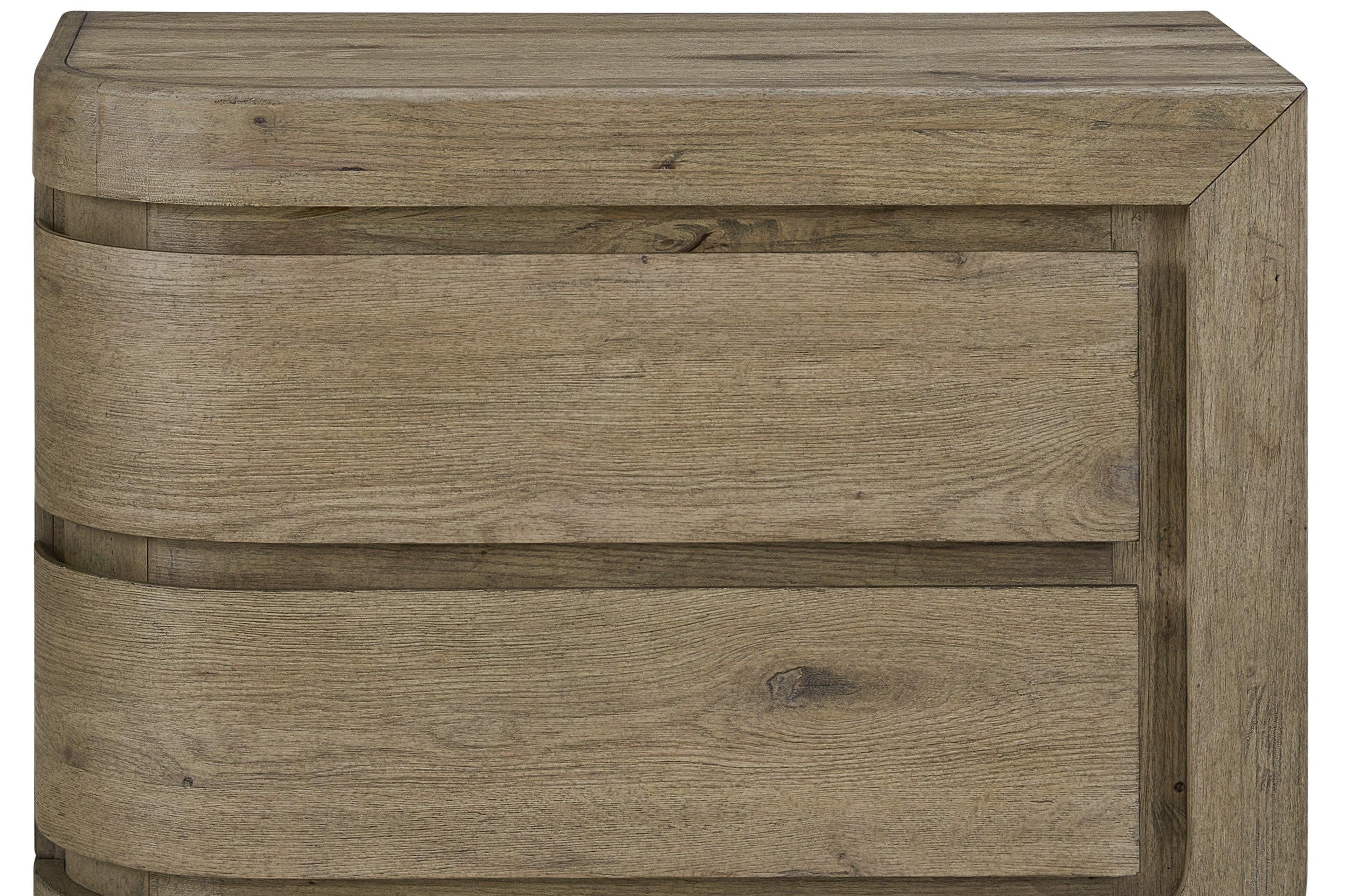 Right Nightstand in English Knotty Oak with USB Port.