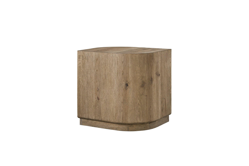 Knotty Oak Accent Table for Stylish Interiors.