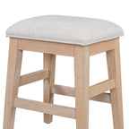 TREXM 4-Piece Dining Table Set for 3, Retro Kitchen Table and Chairs Set with 3 Storage Drawers, Ideal for Small Spaces (Natural)