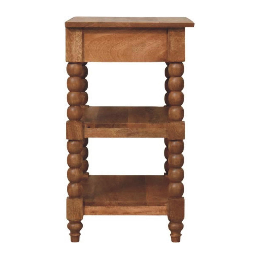 Barley Twist Side Table Crafted from Solid Mango Wood.