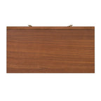 1pc Walnut Finish Five-Drawers Tall Chest for Bedroom.