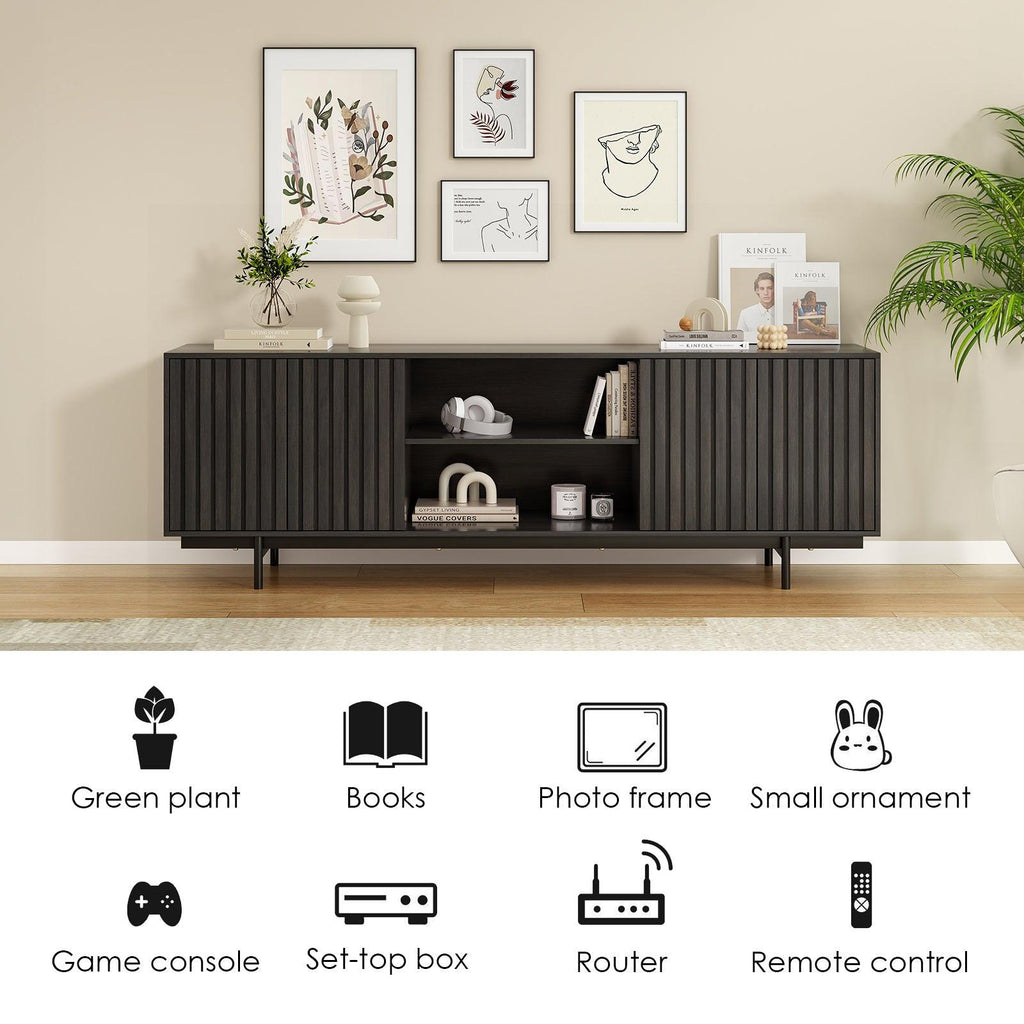 Mid Century Modern TV Stand for TVs Up to 75".