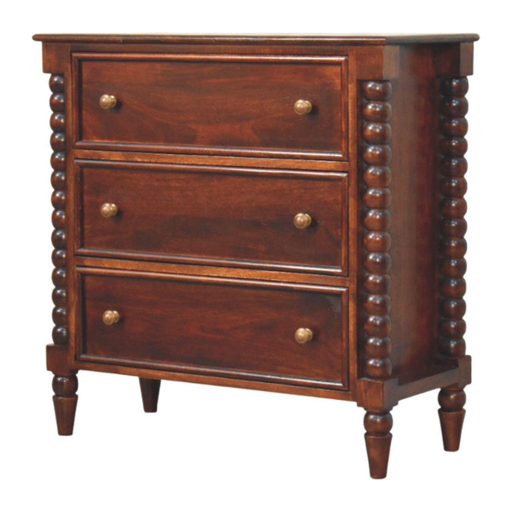 Solid Wood Barclay 3 Drawer Chest - Solid Wood 3 Drawer Chest.