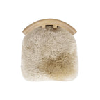 Genuine Sheepskin Dining Chair with Split Back Design.