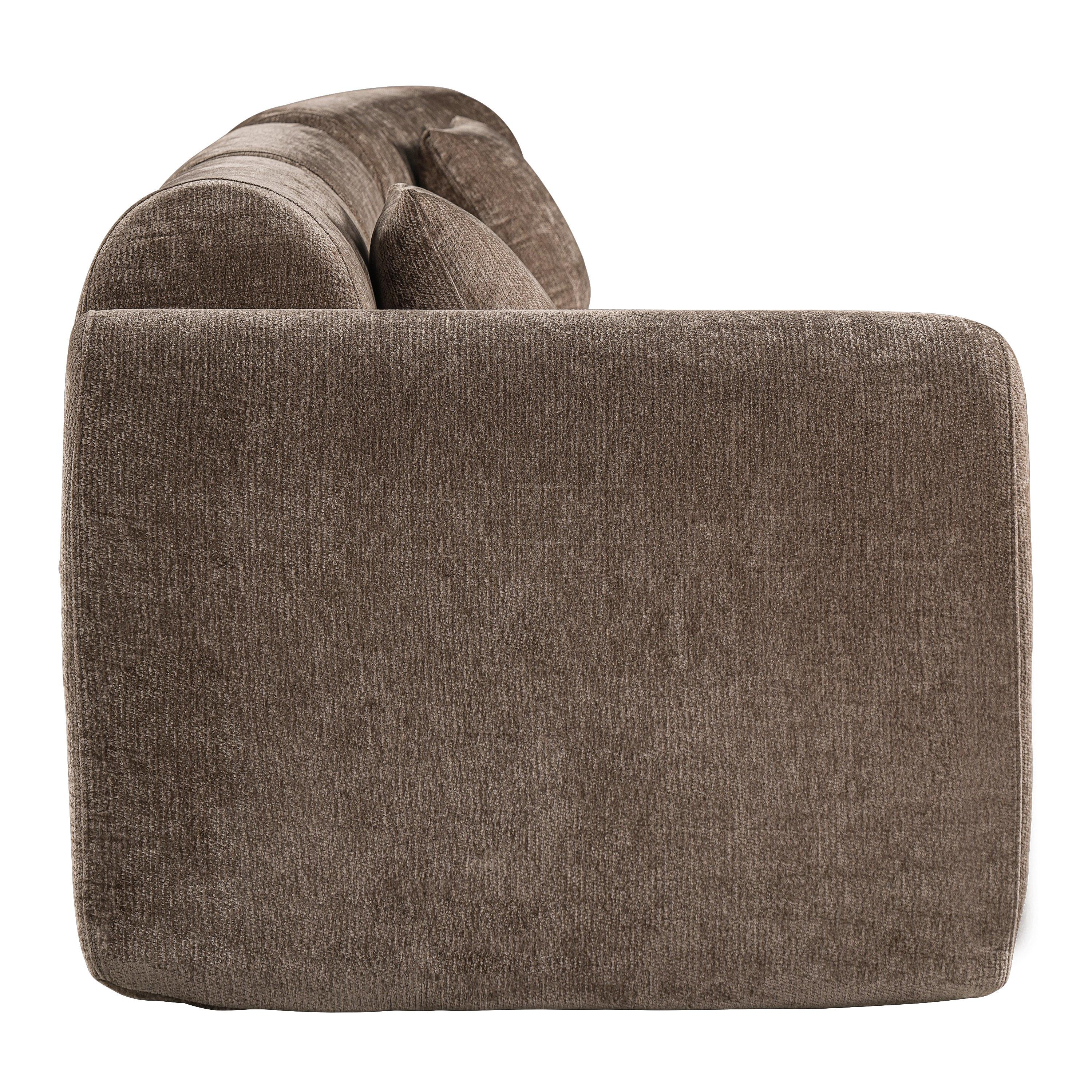 140' Modern Curved Sectional Sofa for Living Room.