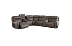 Power Reclining Sectional Dark Gray Sofa for Living Room.