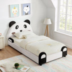 Twin Size Panda Kids Bed with Soft Padded Edges.