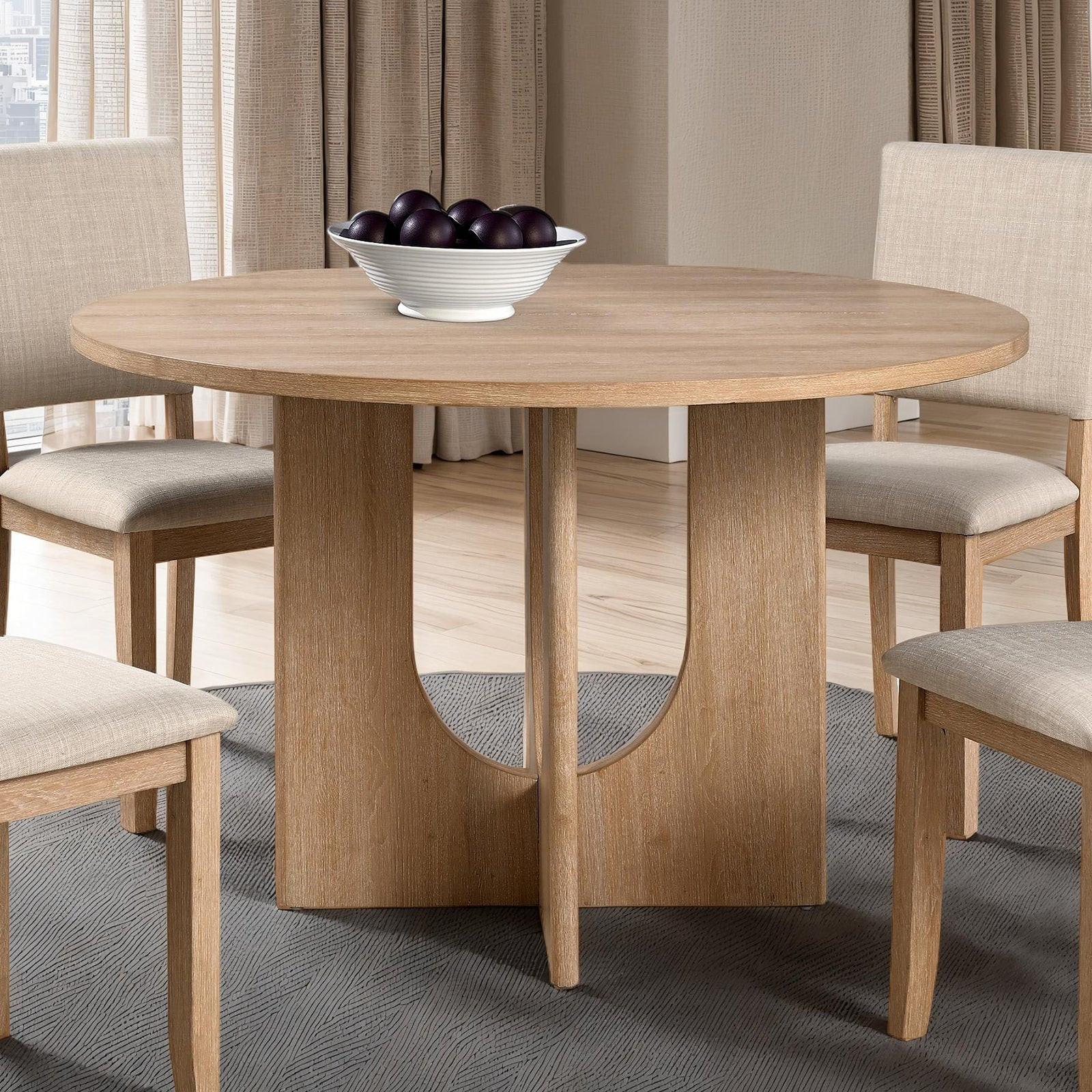 5pc Dining Set Natural Color for Dining Room.