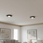 12 inch Square Black Integrated LED Flush Mount.