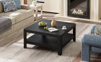 Farmhouse Coffee Table with Soft Rounded Profile.