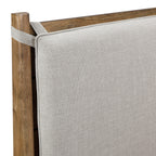 Queen Platform Bed with Removable Upholstery Cushion.