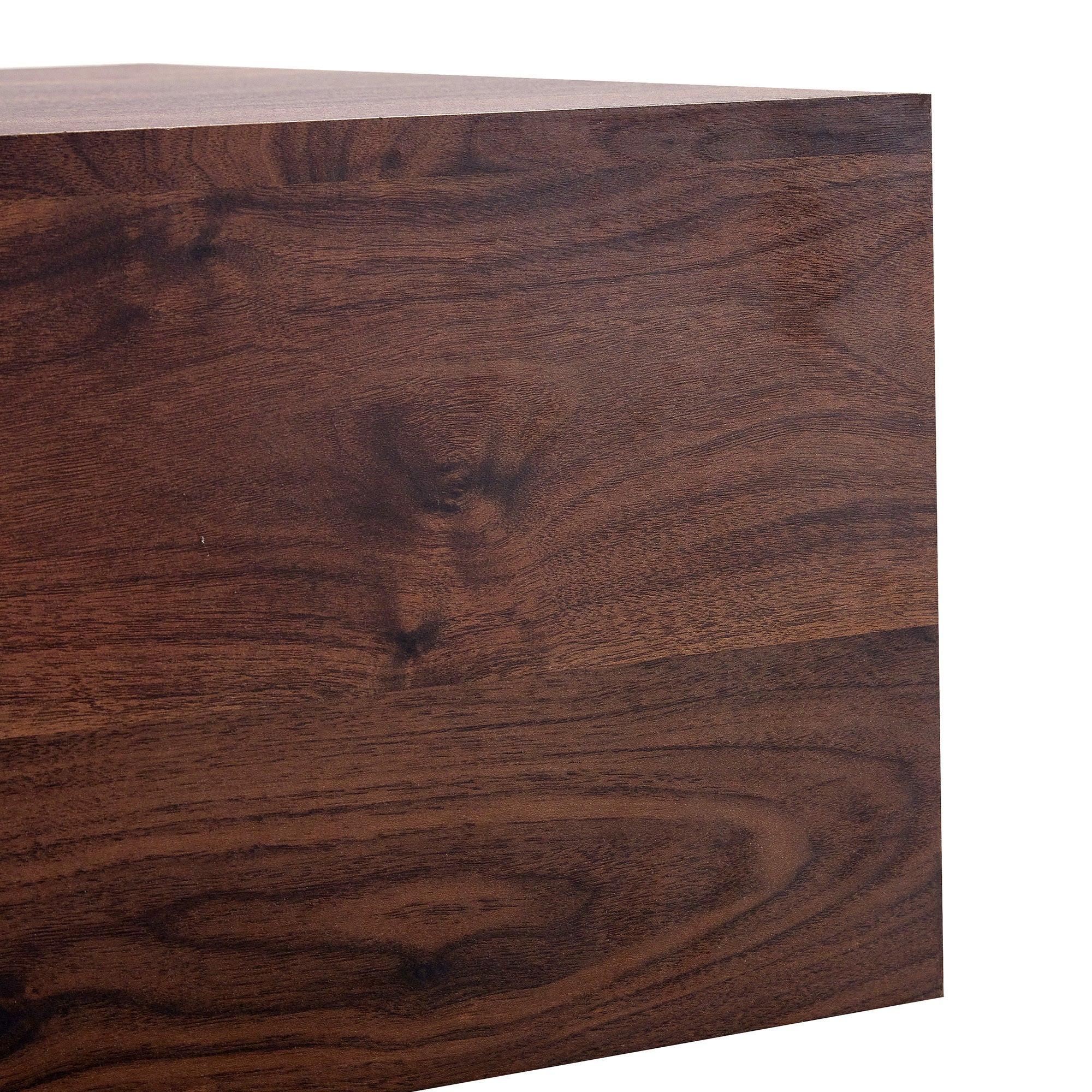 Walnut MDF Coffee Table - 39.3x23.6x12 Inch Design.