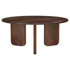 Columbo Brown Round Coffee Table - Mango Wood Design.