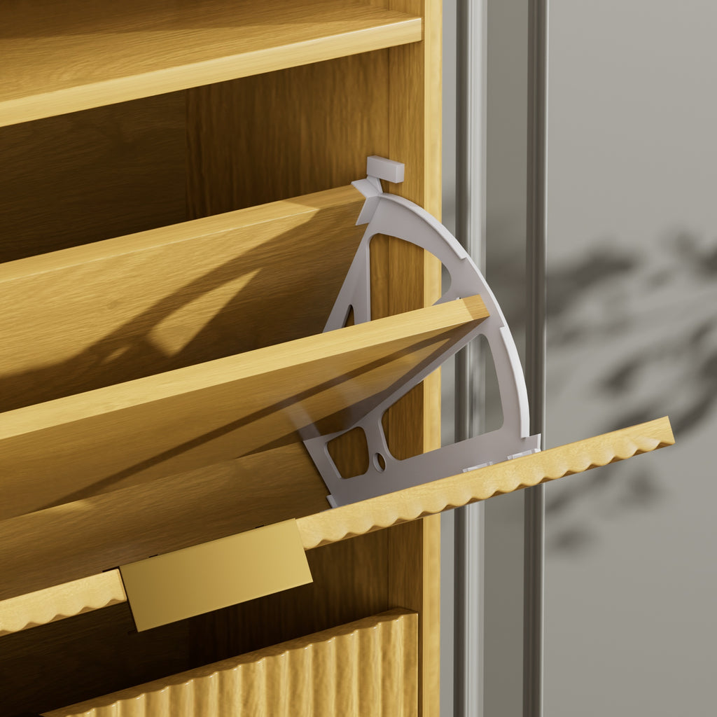 Hidden Shoe Storage Cabinet for Entryways