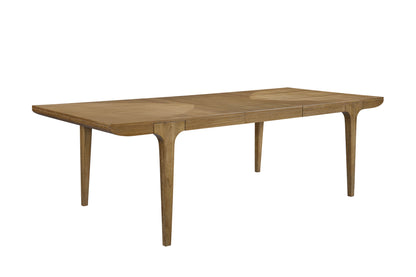 Elegant & durable Eucalyptus Leg Dining Table featuring a rectangular top and tapered legs, perfect for contemporary dining spaces.