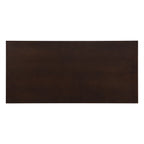 Top-down view of the 84-inch espresso dining table showcasing its smooth, dark wood surface and generous seating capacity for 6-8 people.