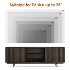 Mid Century Modern TV Stand for TVs Up to 75 inches.