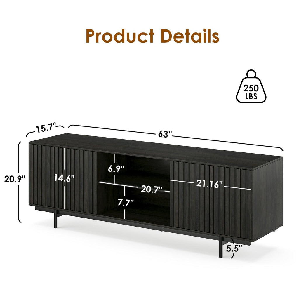 Mid Century Modern TV Stand for TVs Up to 75".