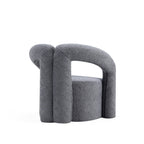 Darian Boucle Lounge Chair in Gray.