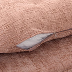 Modern Pink Swivel Barrel Chair with 360° Rotation and Dual-Layer Cushion for Living Room, Bedroom, Office, 36.6' Round Accent Chair in Chenille