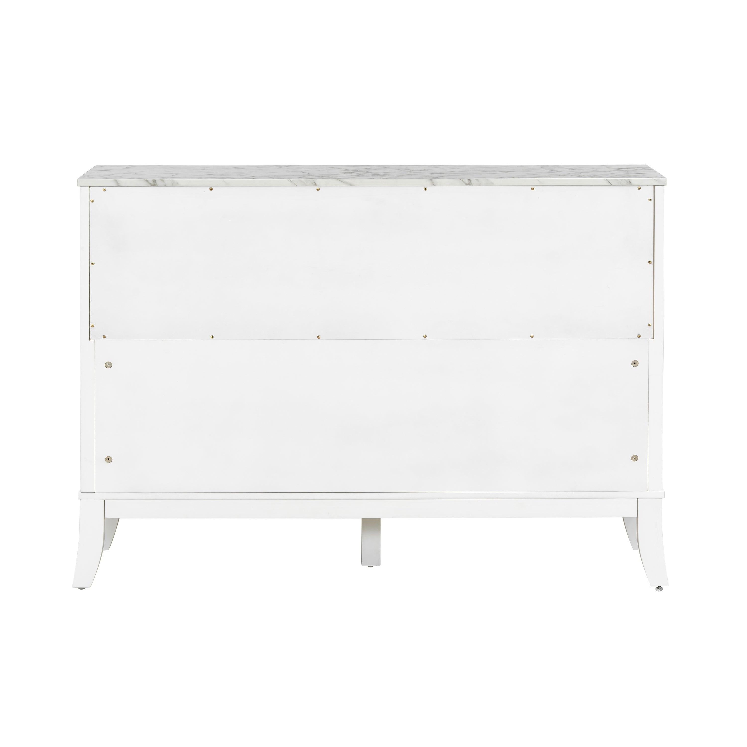 Storage Cabinet for Entrance - Large White Cabinet with 3 Doors.
