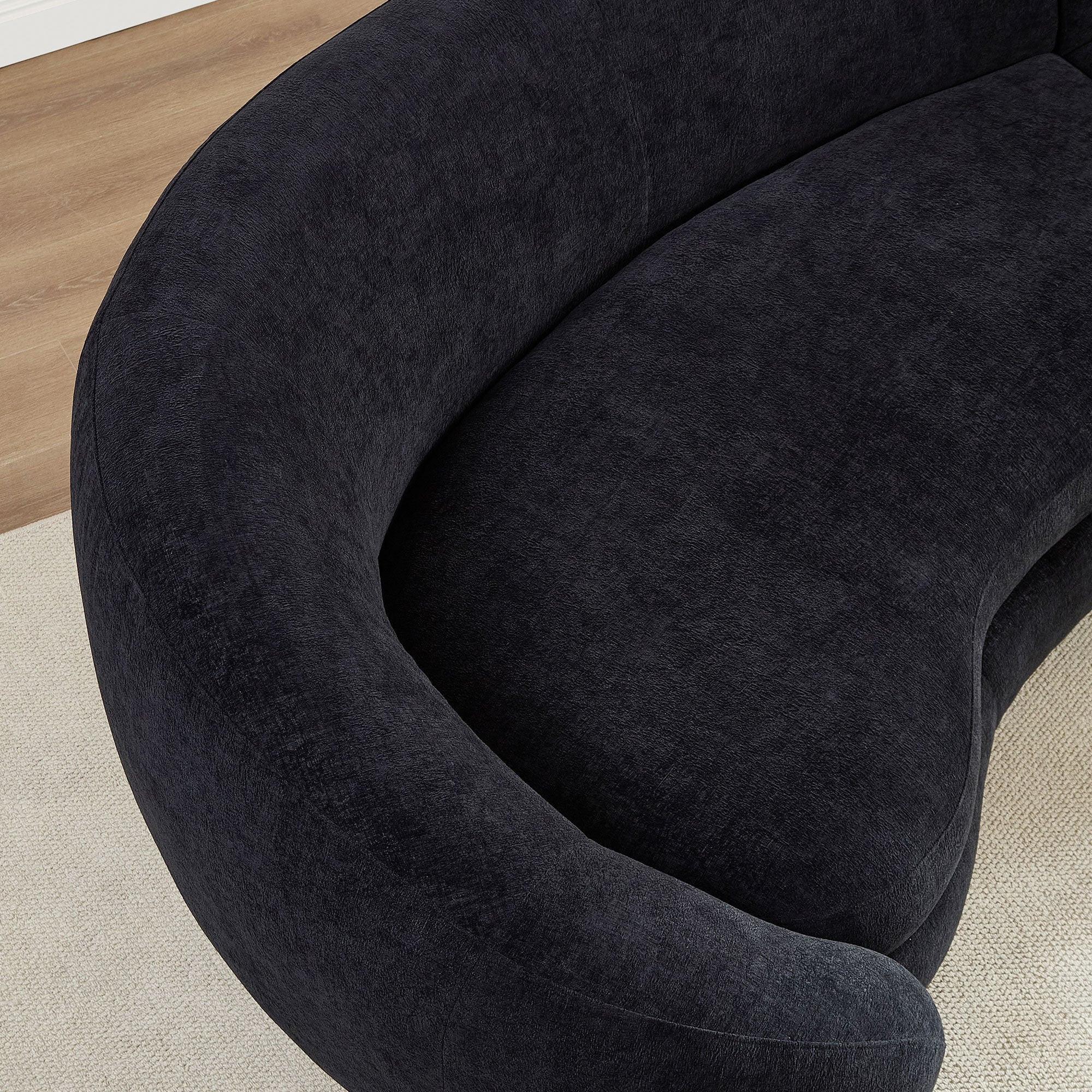 Modern Curved Sofa with Love Heart Design for Living Room.
