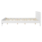 Pine Solid Wood Queen Size Bed - Durable & Elegant.