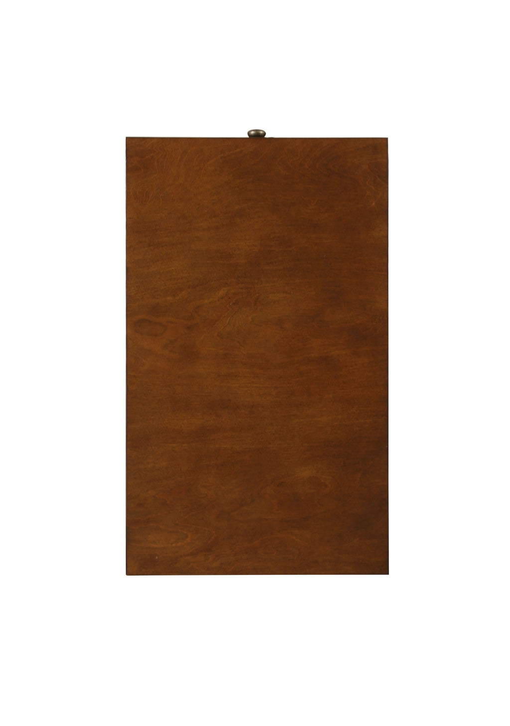 Top view of Walnut Finish Accent Table - Versatile Storage showing solid wood surface with rich walnut finish.