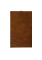 Top view of Walnut Finish Accent Table - Versatile Storage showing solid wood surface with rich walnut finish.