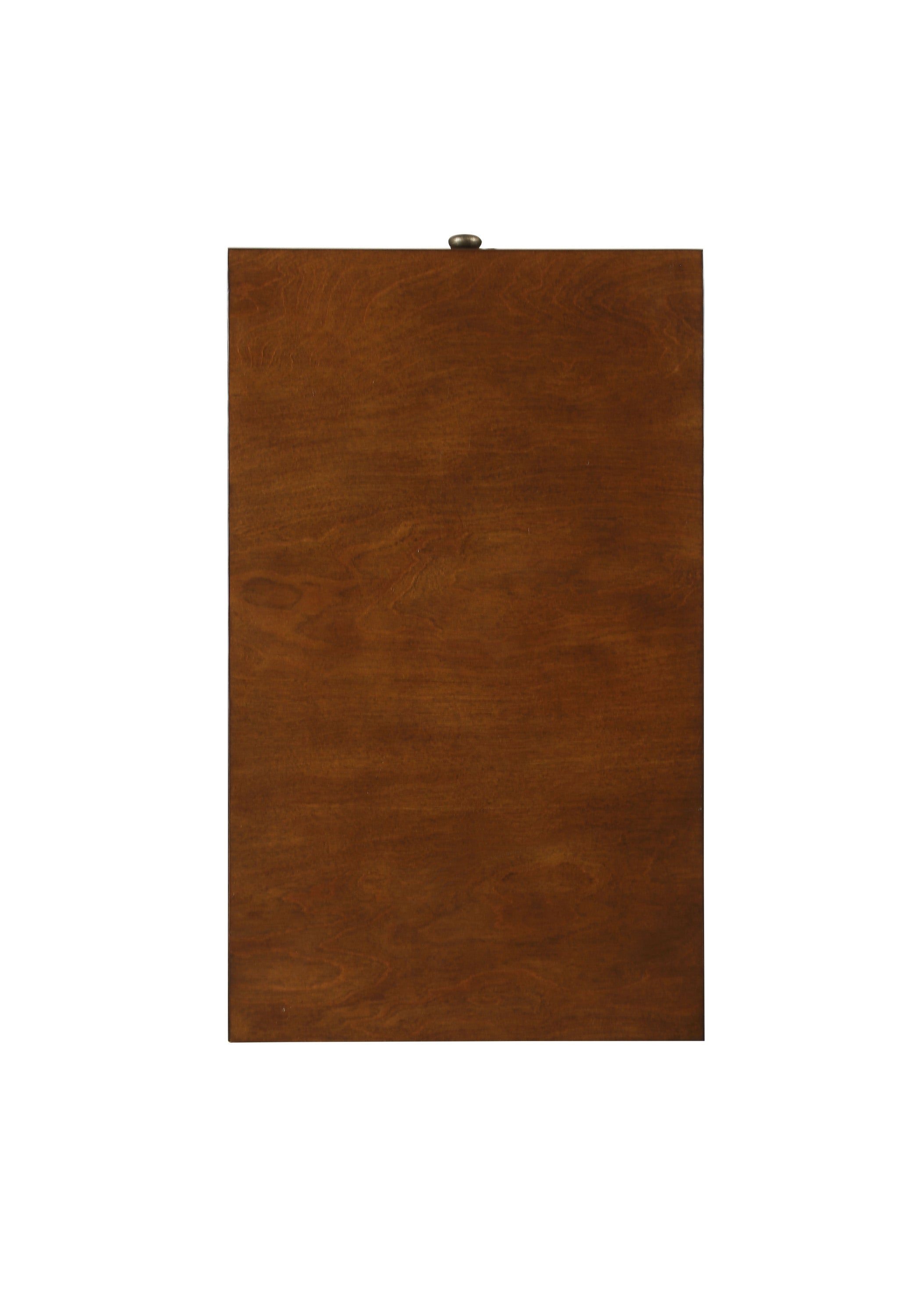 Top view of Walnut Finish Accent Table - Versatile Storage showing solid wood surface with rich walnut finish.