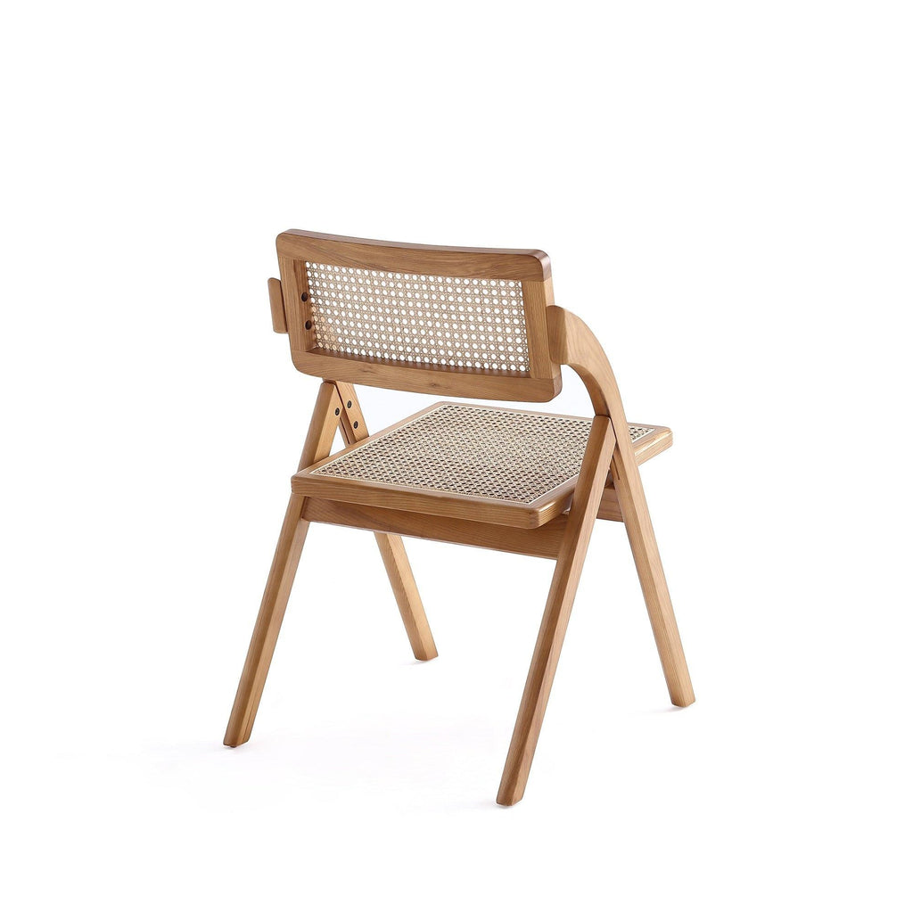 Lambinet Wood Folding Chair in Natural - Set of 2.