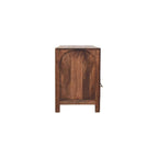 Solid Wood Arc-Line Media Console - Solid Wood Media Console.