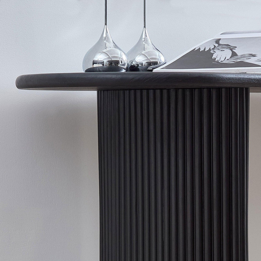 Modern Entryway Console Table with Unique Design.