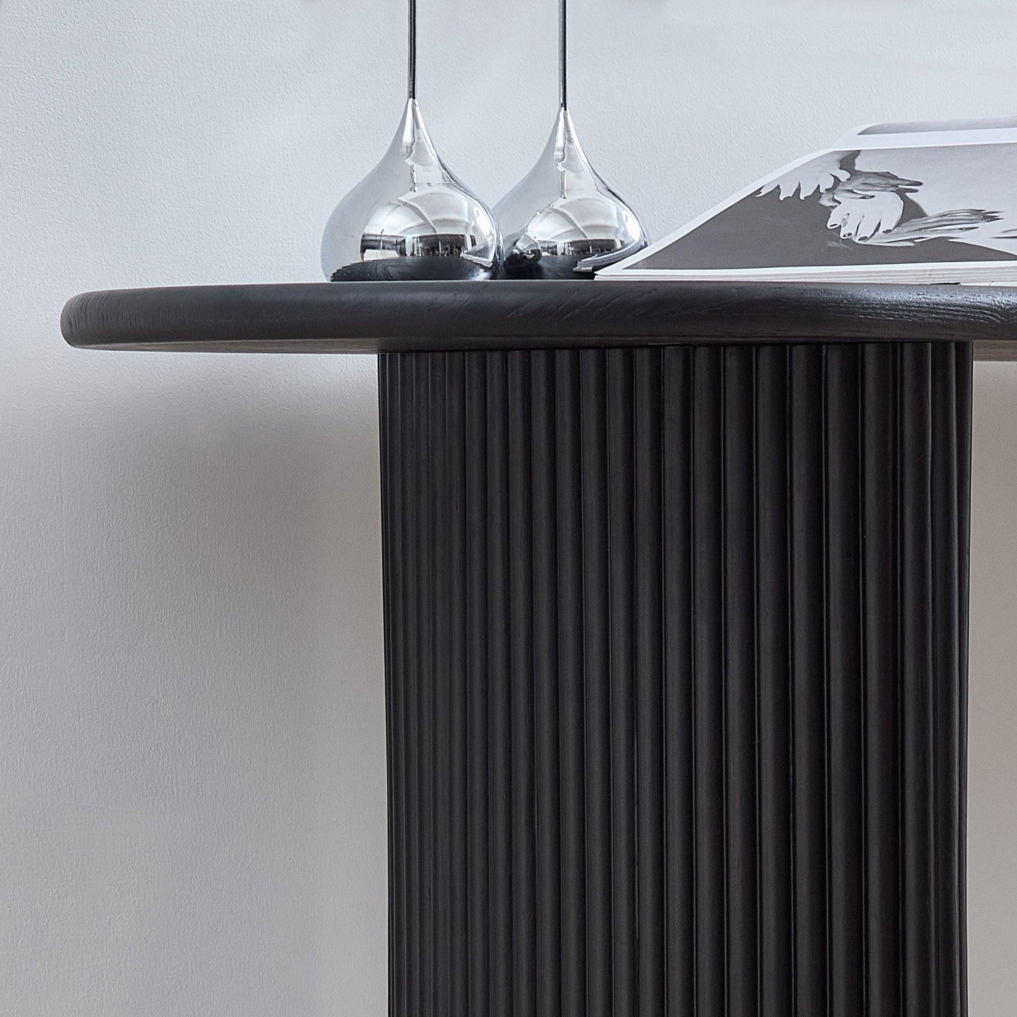 Modern Entryway Console Table with Unique Design.