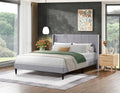 Luma Upholstered Wingback Bed