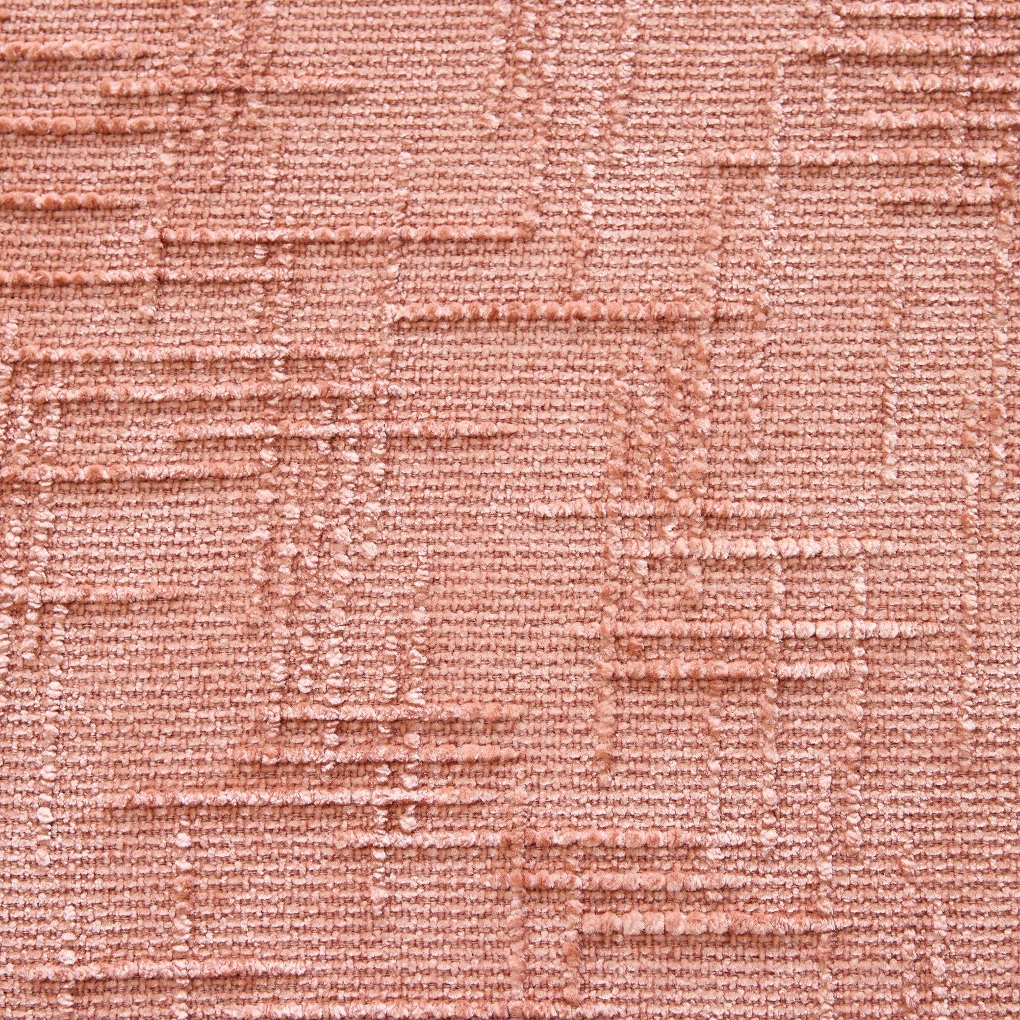 Pink Chenille L-Shaped Sofa Perfect for Living Room.
