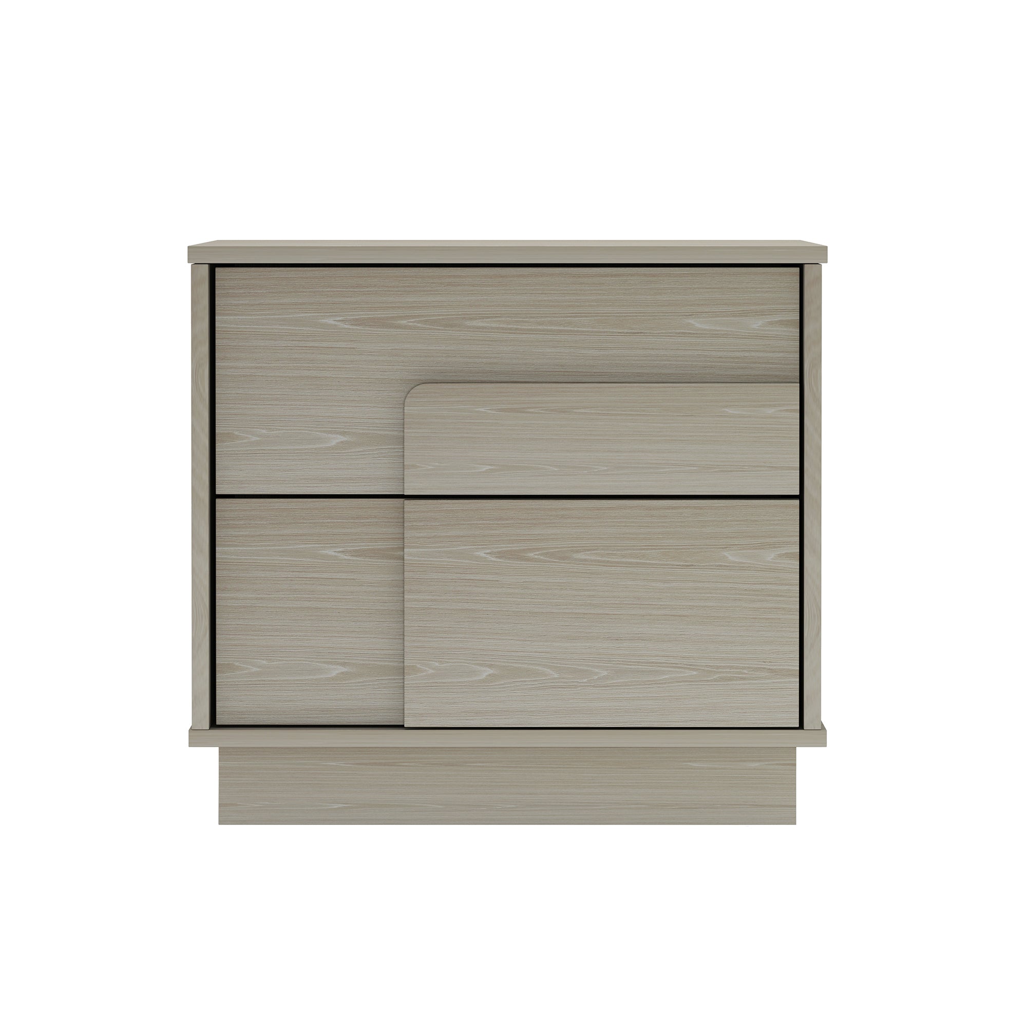 Horizon 22' Nightstand in Whitewashed Oak (2-Drawer)
