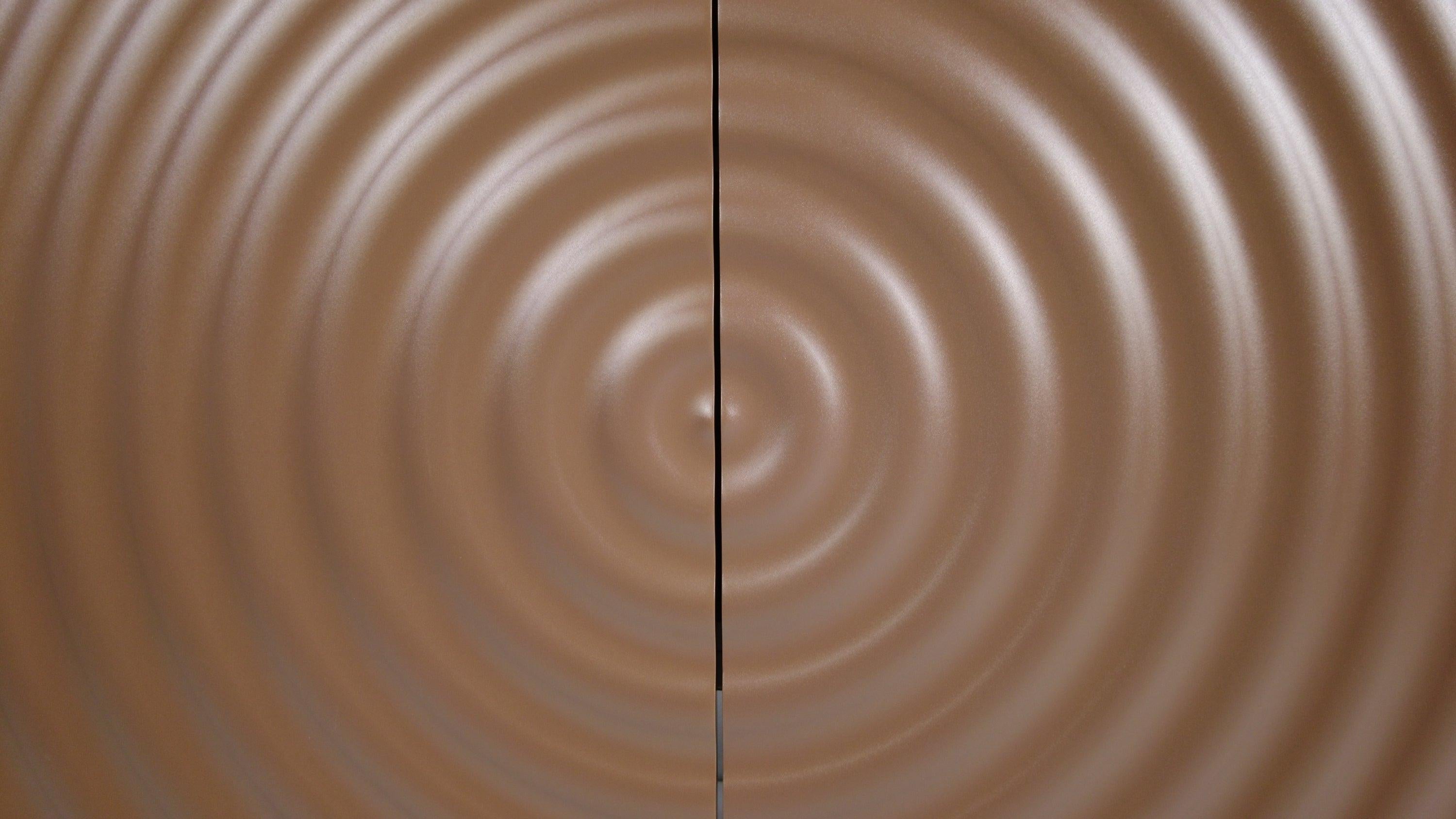 Modern Luxury Sideboard Cabinet with Unique 3D Wave Texture.