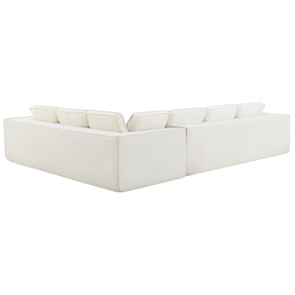 Minimalist Modular Sectional Sofa with Wrinkle-Resistant Fabric.