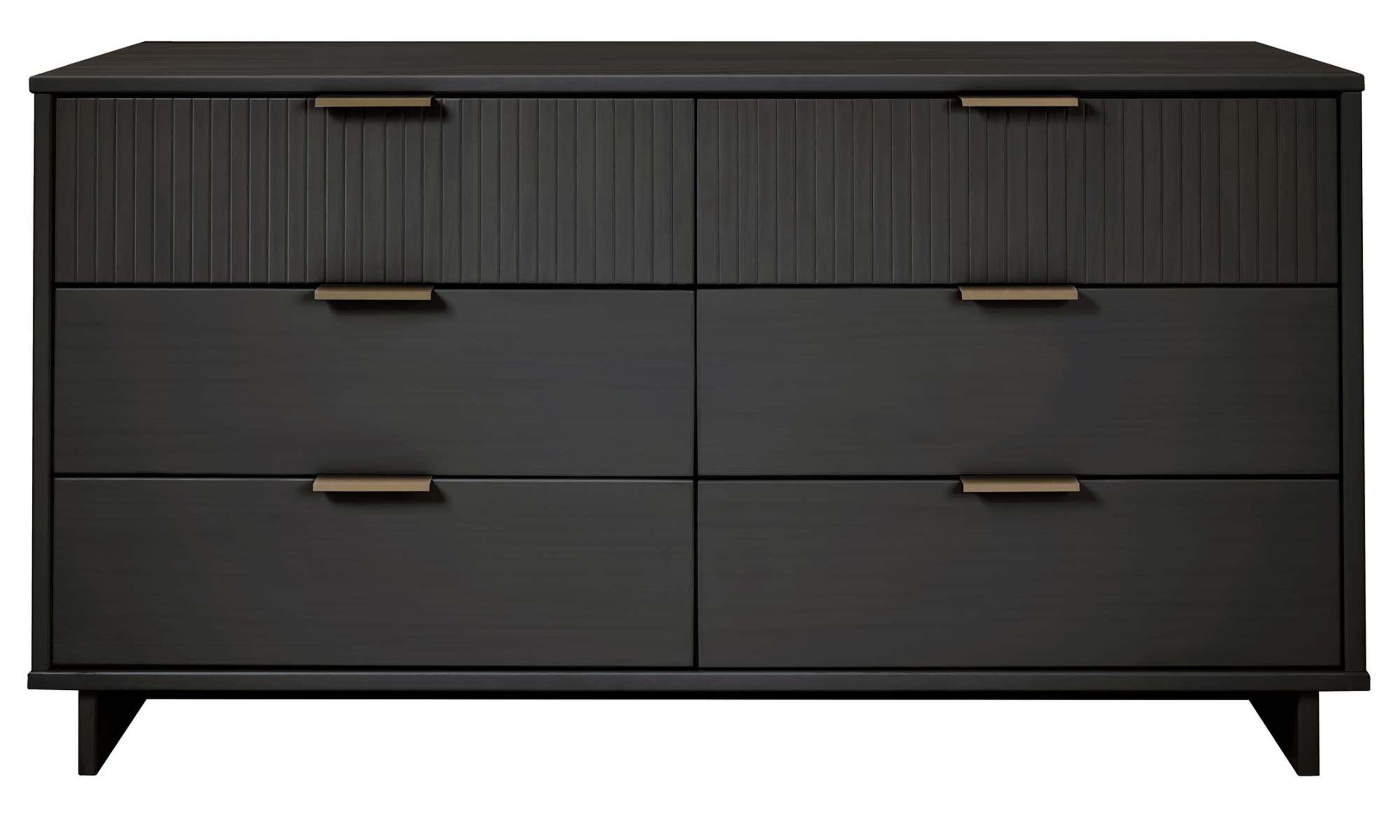 Granville 55' Dresser in Charcoal Gray (6-Drawer)