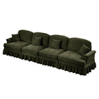 Mid Century 4 Seater Sofa with Flared Arms and Skirts.
