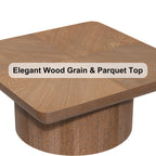 Wood Nesting Coffee Table Set for Versatile Living Room Use.