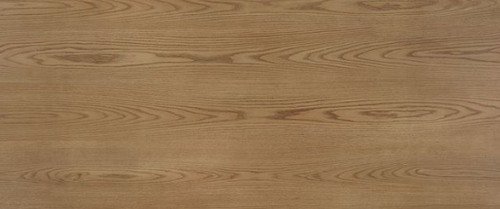 Close-up of light oak wood grain tabletop from the 8-piece dining set, showcasing natural texture and veneer finish for a stylish dining room centerpiece.