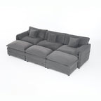 Oversized Deep Seat Modular Sectional Cloud Sofa.