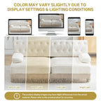 Modular Velvet Chesterfield Sofa for Living Room.