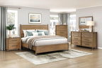 Queen Platform Bed with Removable Upholstery Cushion.