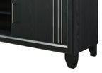Contemporary TV Stand with Open Shelves & Storage.