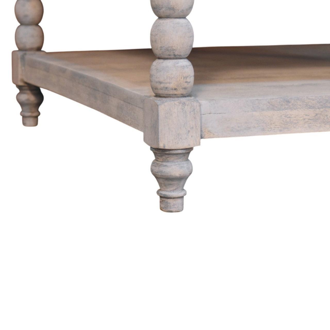 Wood Coffee Table - Solid Wood Barclay Acid Wash Design.