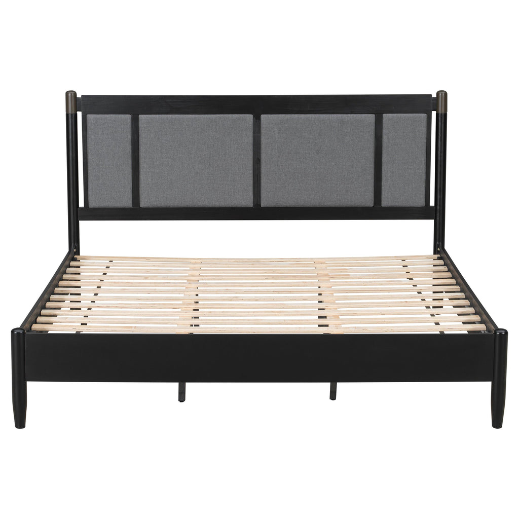 Solid Wood King Bed with Heavy Duty Support.