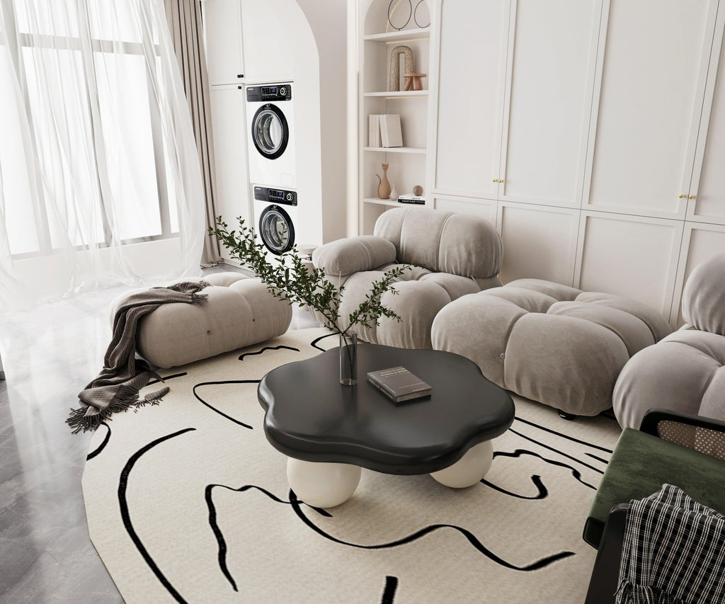 35' Cloud Shaped Coffee Table for Small Apartments.